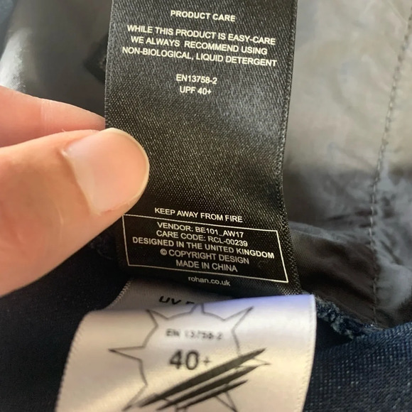 Rohan Women’s Straight Leg Blue Jeans Sun Protective Clothing UPF 40+ Size  16R - Picture 9 of 9